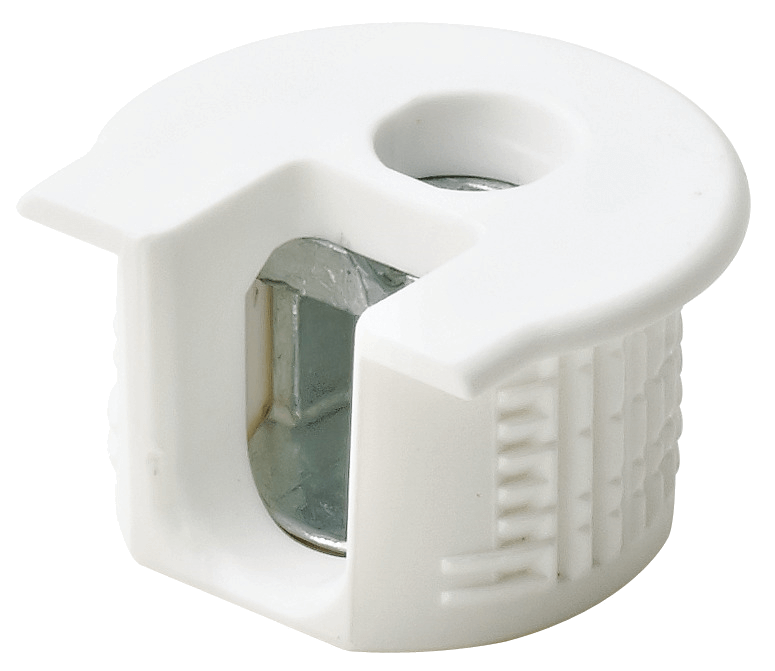 Корпус стяжки Metalvis Ø20 мм RAFIX для ДСП 19 мм 10 шт. Білий (3M0003M02750201901)