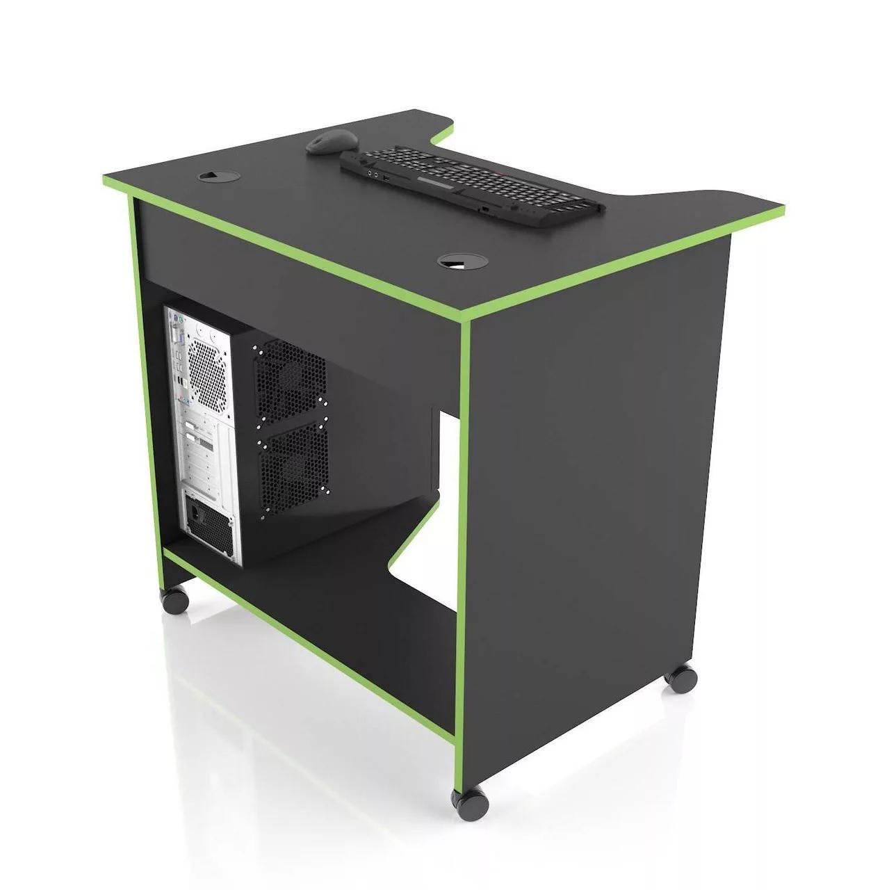 Стол компьютерный XGamer MINI XG10 и XG 08 Черный с зеленым (12863706) - фото 4