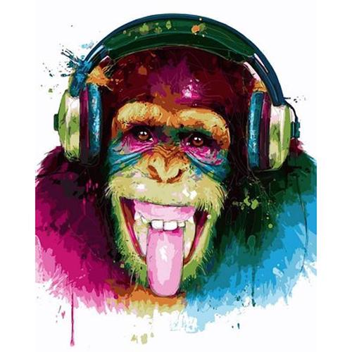 Картина по номерам Babylon "DJ Monkey" 40х50 см (VP753)