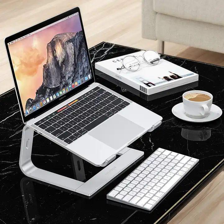 Алюмінієва підставка для ноутбука Aluminum Laptop Stand Silver (12674221) - фото 9