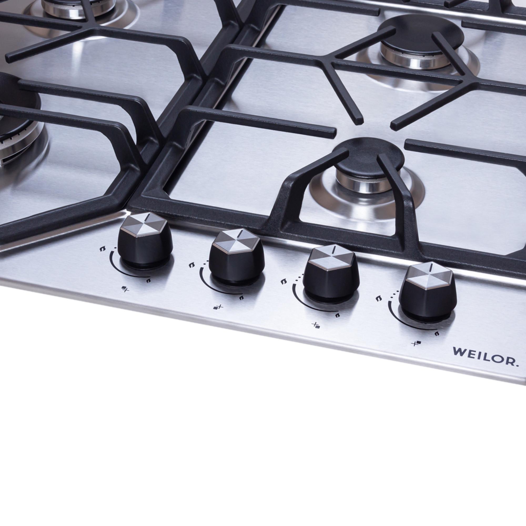 Варочная поверхность газовая WEILOR GM W 604 SS - фото 4