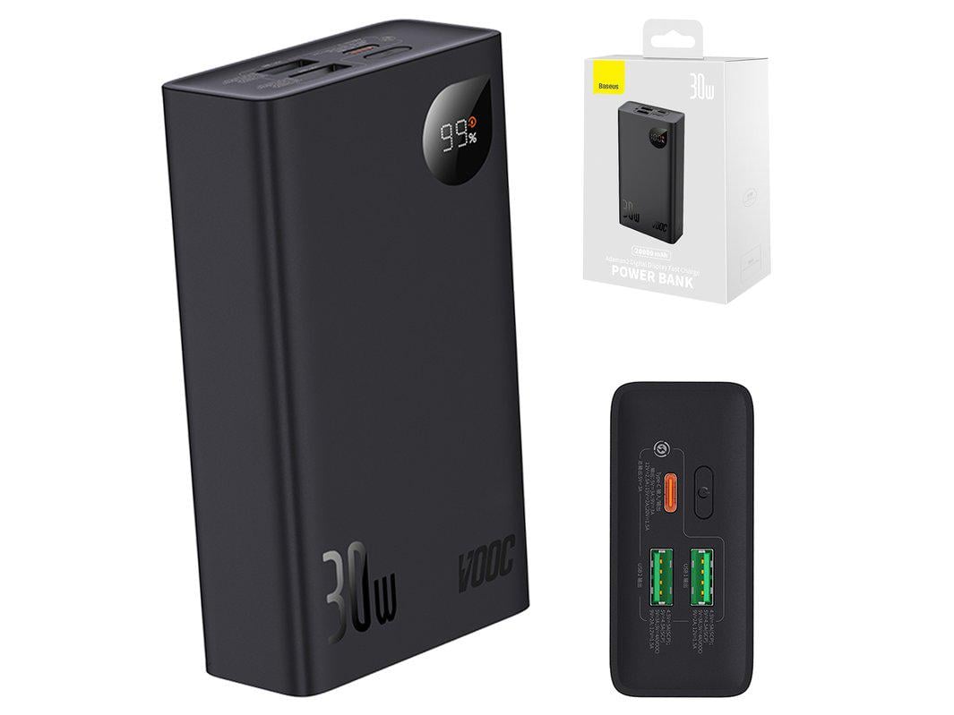 Повербанк Baseus Adaman2 20000 mAh 30W Black (PPAD050001) - фото 2