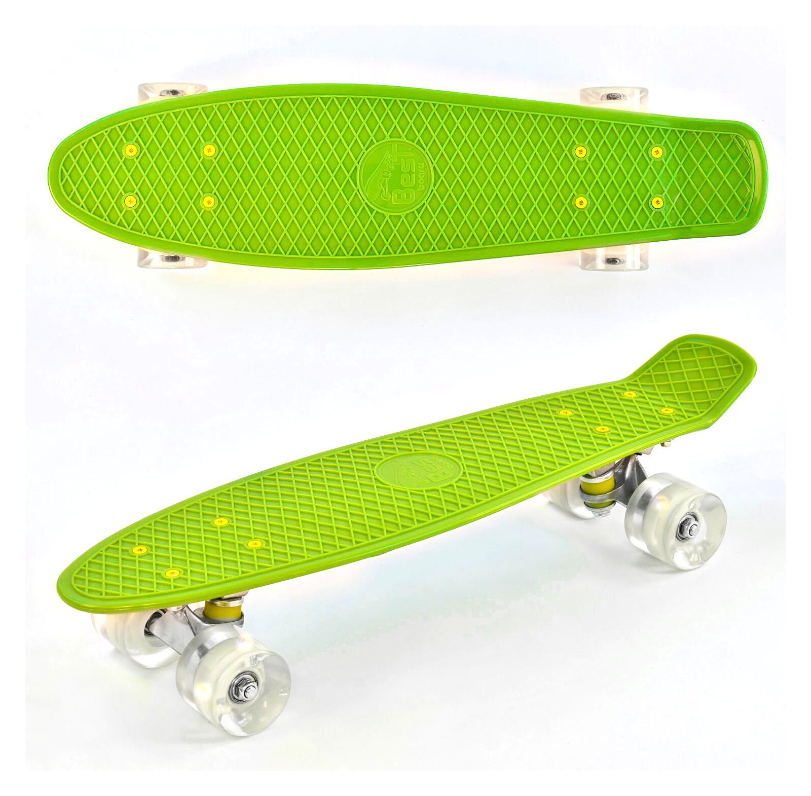 Пенниборд для детей Board Best с подсветкой 55 см Зеленый (85031) - фото 2 Пенниборд для детей Board Best с подсветкой 55 см Зеленый (85031) - фото 2