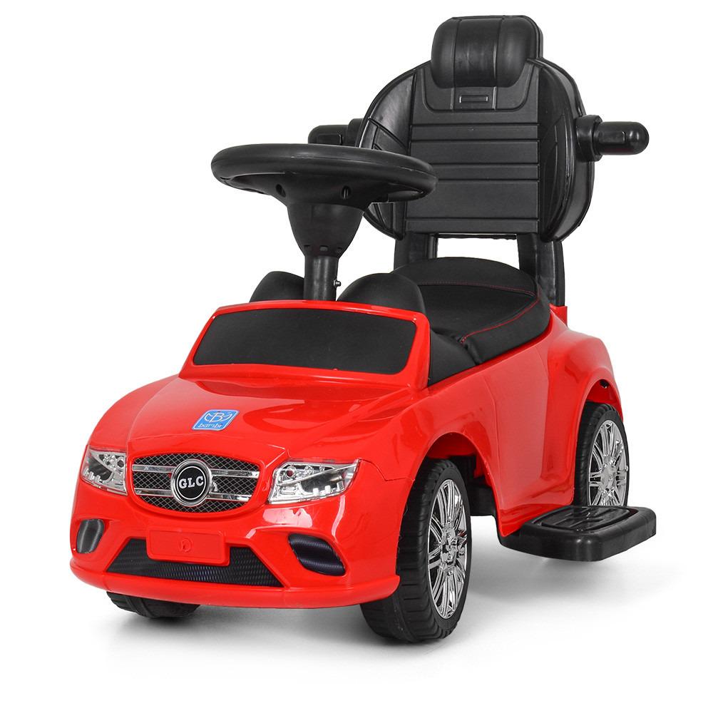 Детская каталка-толокарь Mercedes М 3902 с родительской ручкой 2в1 Красный (M 3902L-3)