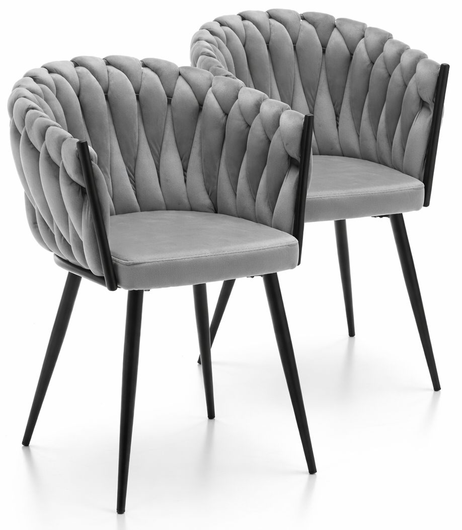 Стулья кухонные Homart/велюр 2 шт. DC-108 Серый (9969)