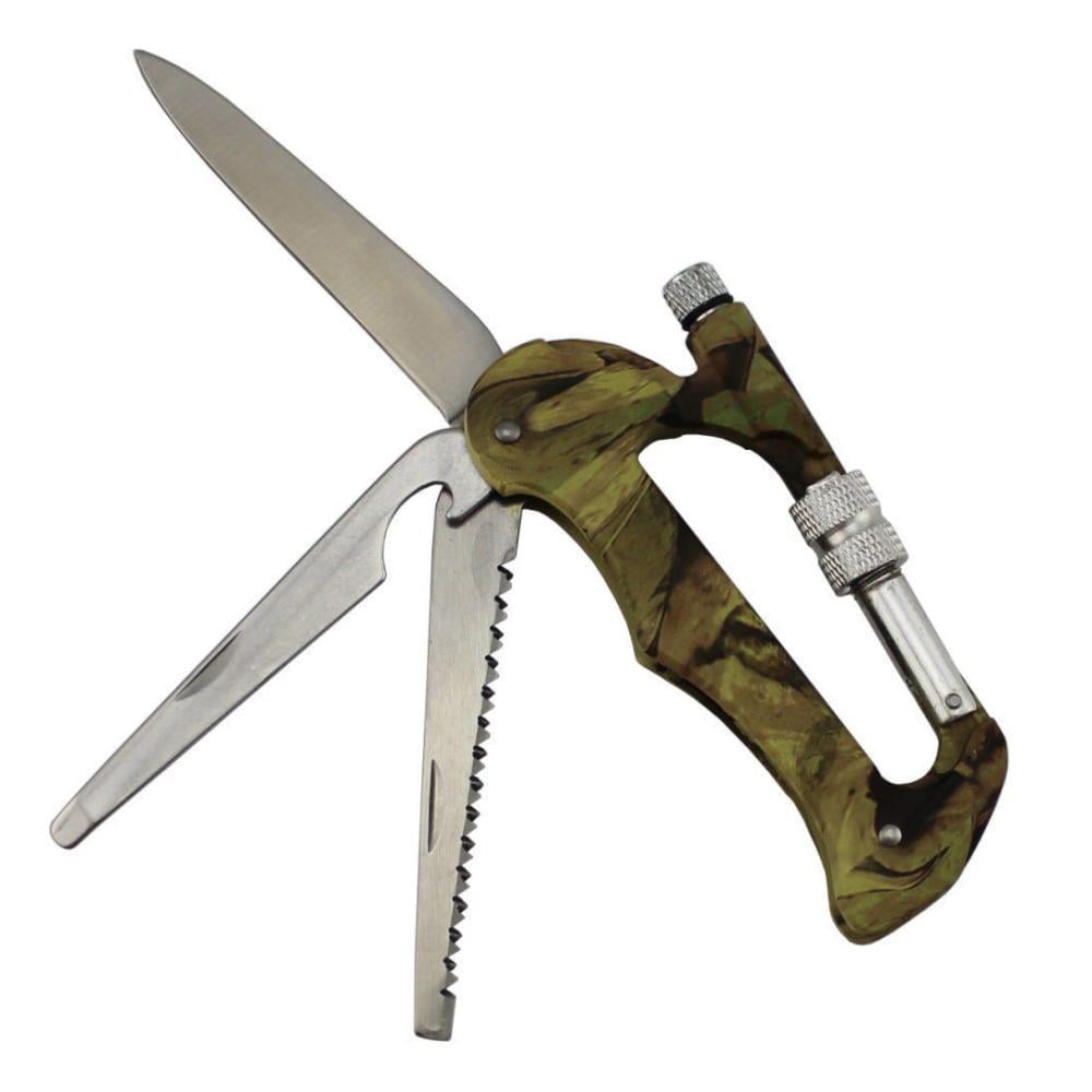 Ніж тактичний Traveler A03 з карабіном та LED ліхтариком Камуфляж Ніж тактичний Traveler A03 з карабіном та LED ліхтариком Камуфляж