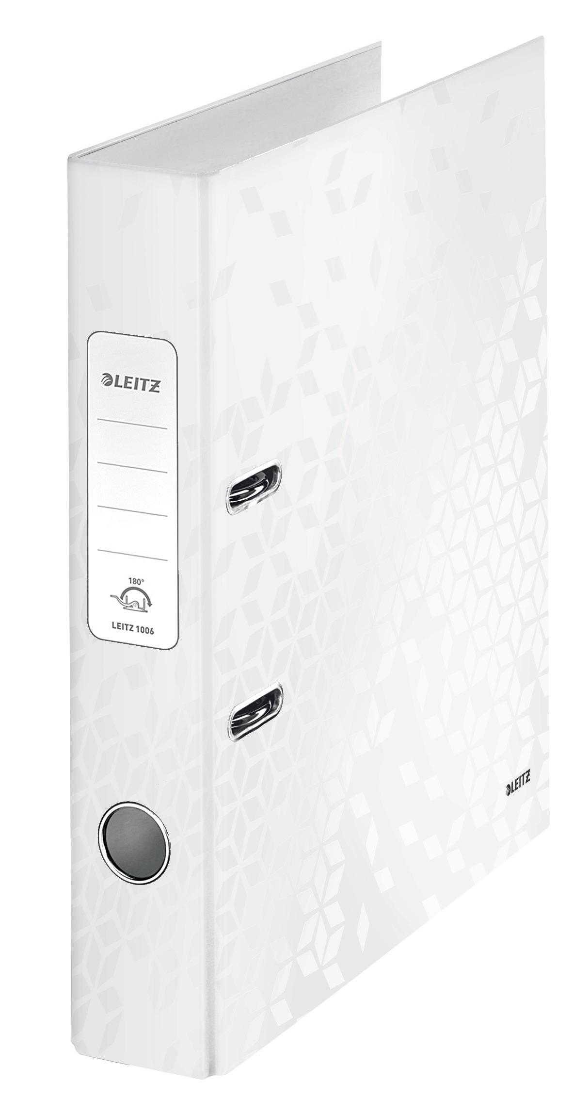 Папка-реєстратор Leitz Wow А4 50 мм Білий металік (1006-00-01)