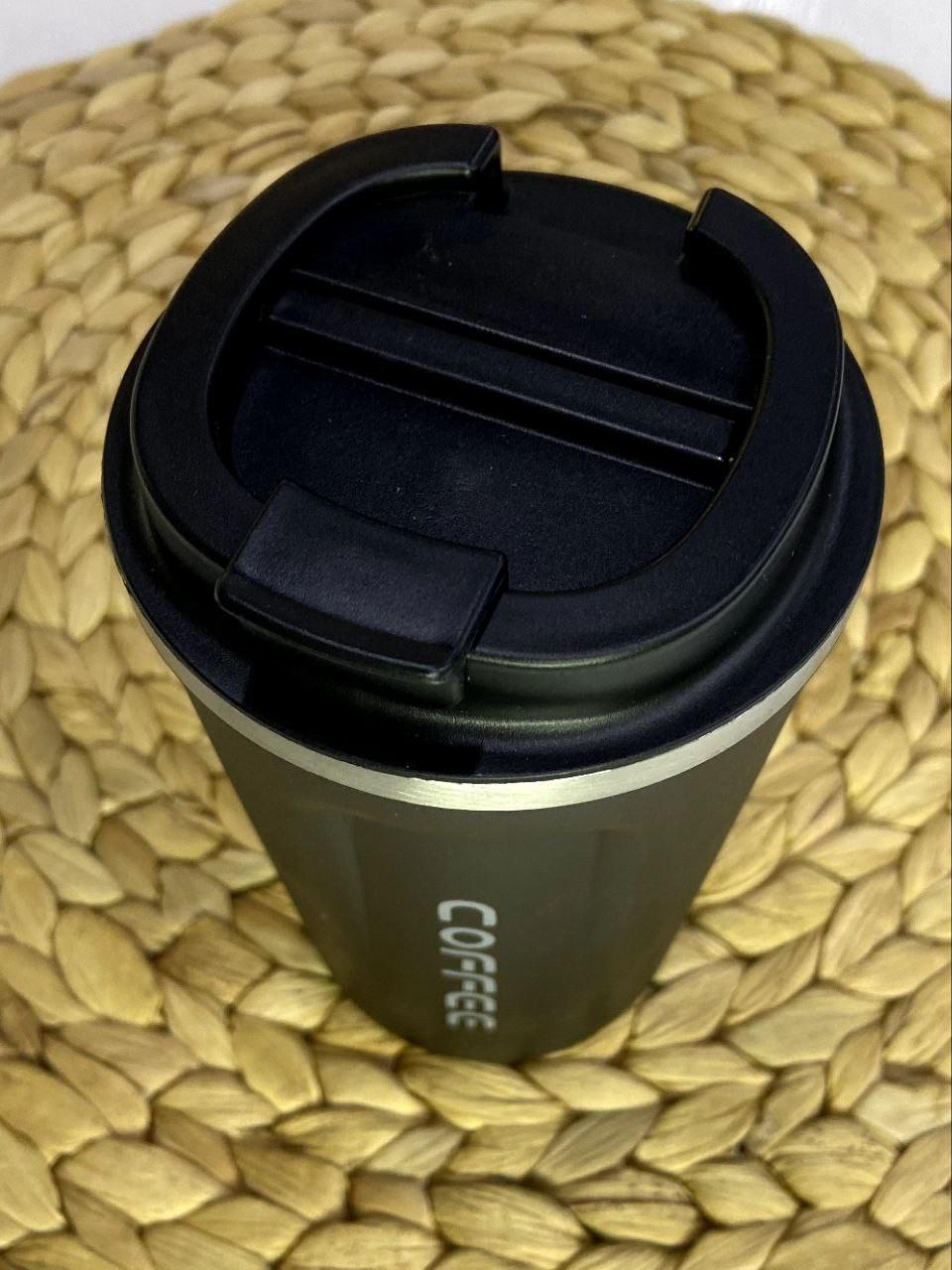 Термос Coffee 380 мл Черный (63764880) - фото 2
