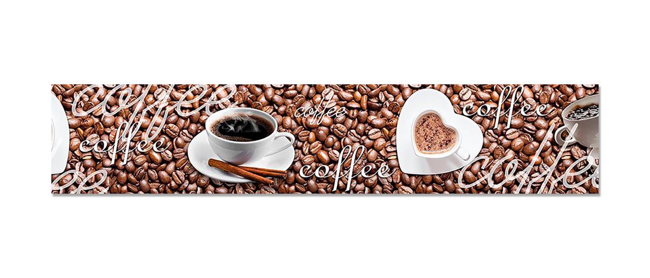 Наклейка виниловая на кухню Zatarga Зерна кофе романтик 600х3000 мм (1274514298)