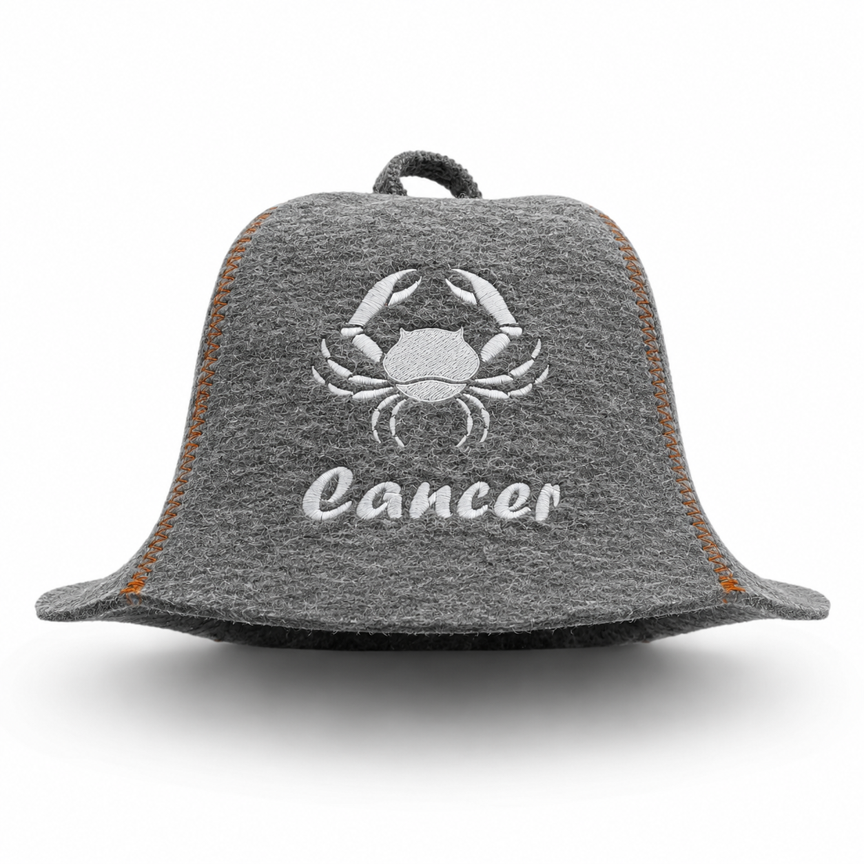 Шапка для лазні Luxyart Cancer натуральна повсть Сірий (LX-355)