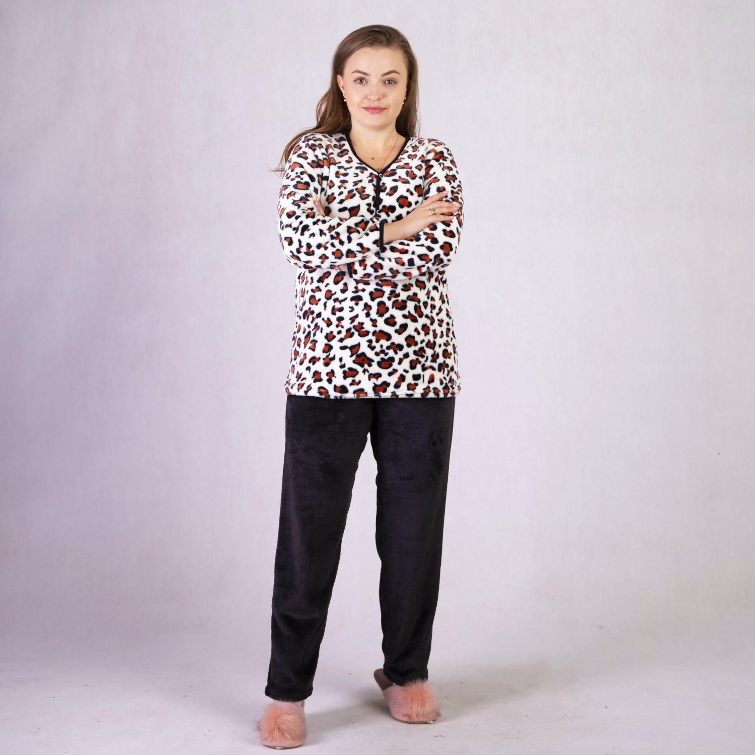 Пижама женская махровая GO-IN TN6-1974 р. 44-46 Тигровый - фото 2 Пижама женская махровая GO-IN TN6-1974 р. 44-46 Тигровый - фото 2