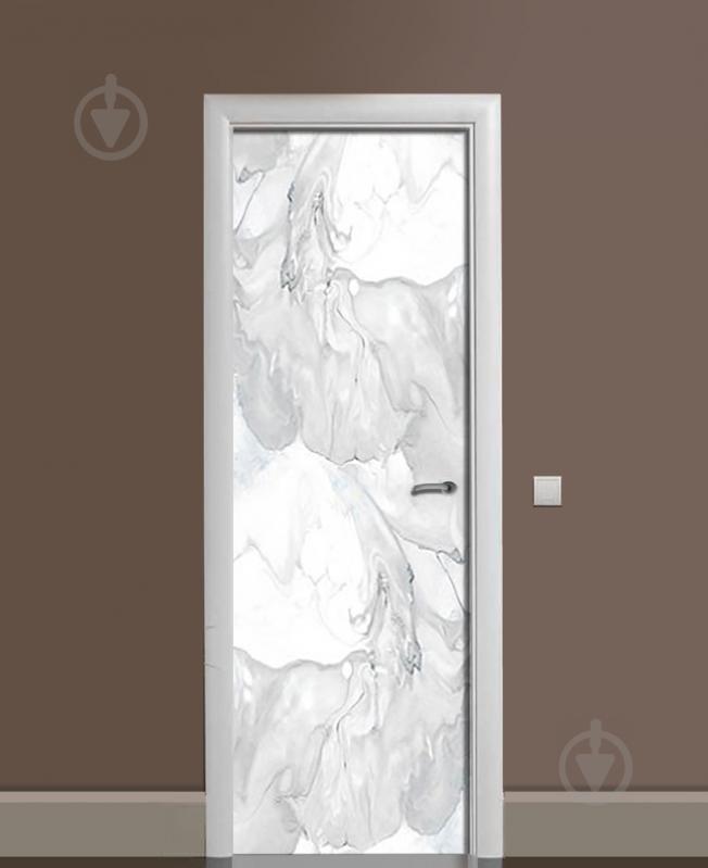 Наклейка на дверь Zatarga «Белый гранит» 650х2000 мм виниловая 3Д наклейка декор самоклеящаяся Наклейка на дверь Zatarga «Белый гранит» 650х2000 мм виниловая 3Д наклейка декор самоклеящаяся