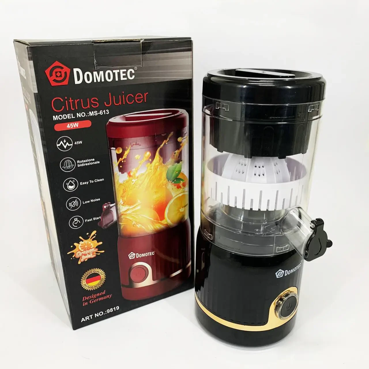 Блендер Domotec MS-613 электрический для фруктов и овощей 250 мл (9819)