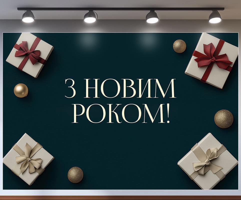 Баннер-фотозона Новый год 180x120 см №46314 Баннер-фотозона Новый год 180x120 см №46314