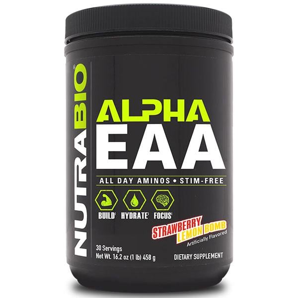 Аминокомплекс для спорта NutraBio Alpha EAA 458 г 30 порций Strawberry Lemon Bomb (000027142) Аминокомплекс для спорта NutraBio Alpha EAA 458 г 30 порций Strawberry Lemon Bomb (000027142)