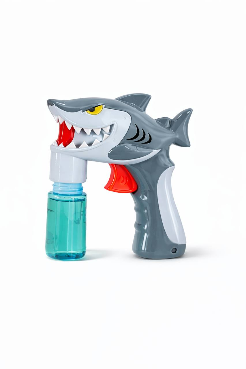 Пистолет с мыльными пузырями Fun Game JT 6901 акула Серый (2537549642)