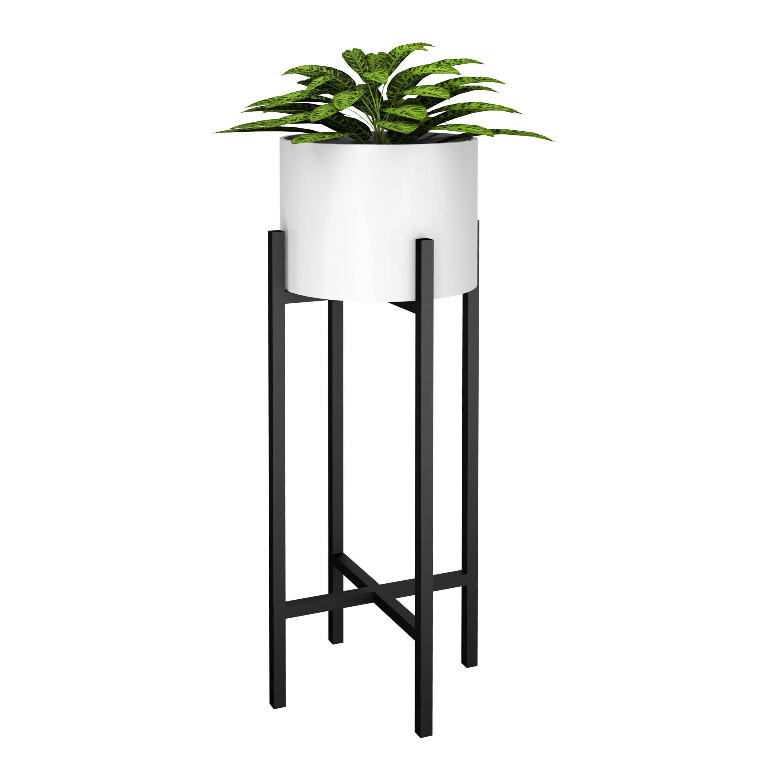 Подставка для цветов Orizon LOFT X BIG из металла 80х36х36 см Черный матированный - фото 2 Подставка для цветов Orizon LOFT X BIG из металла 80х36х36 см Черный матированный - фото 2