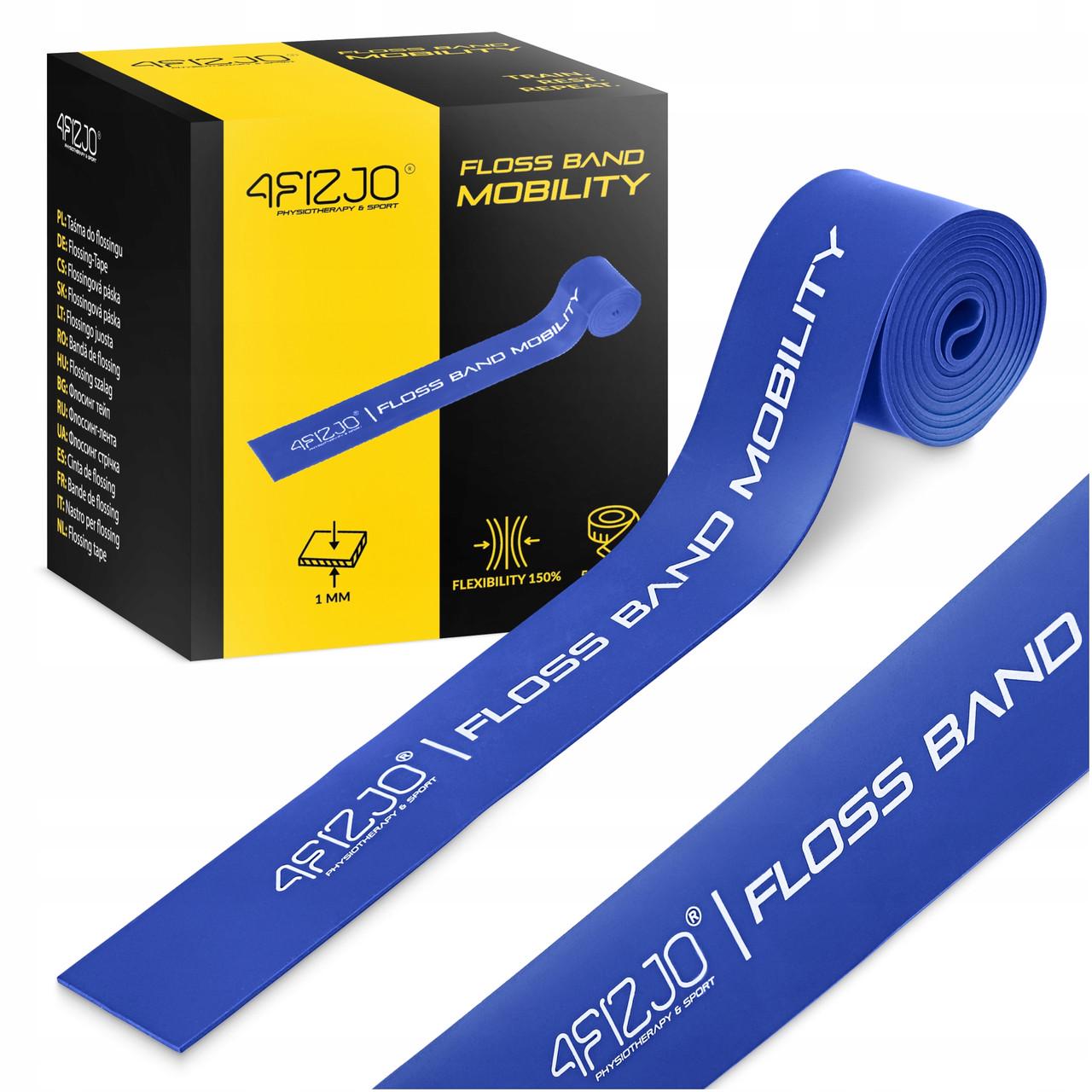Лента компрессионная для флоссинга 4fizjo Floss Band 207x5x0,1 см Blue (P-5905973405218) - фото 5
