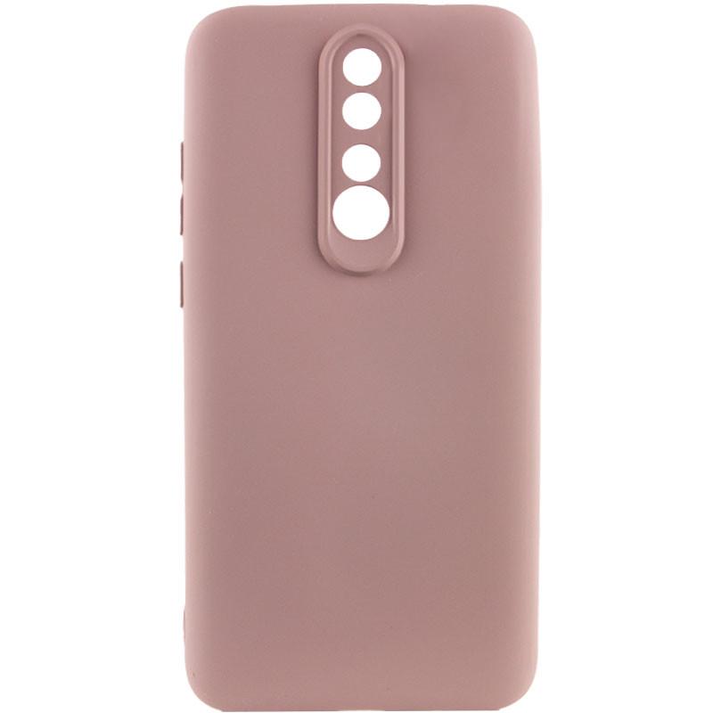 Противоударный чехол TPU GETMAN Liquid Silk Full Camera для Xiaomi Redmi 8 Розовый / Pink Sand