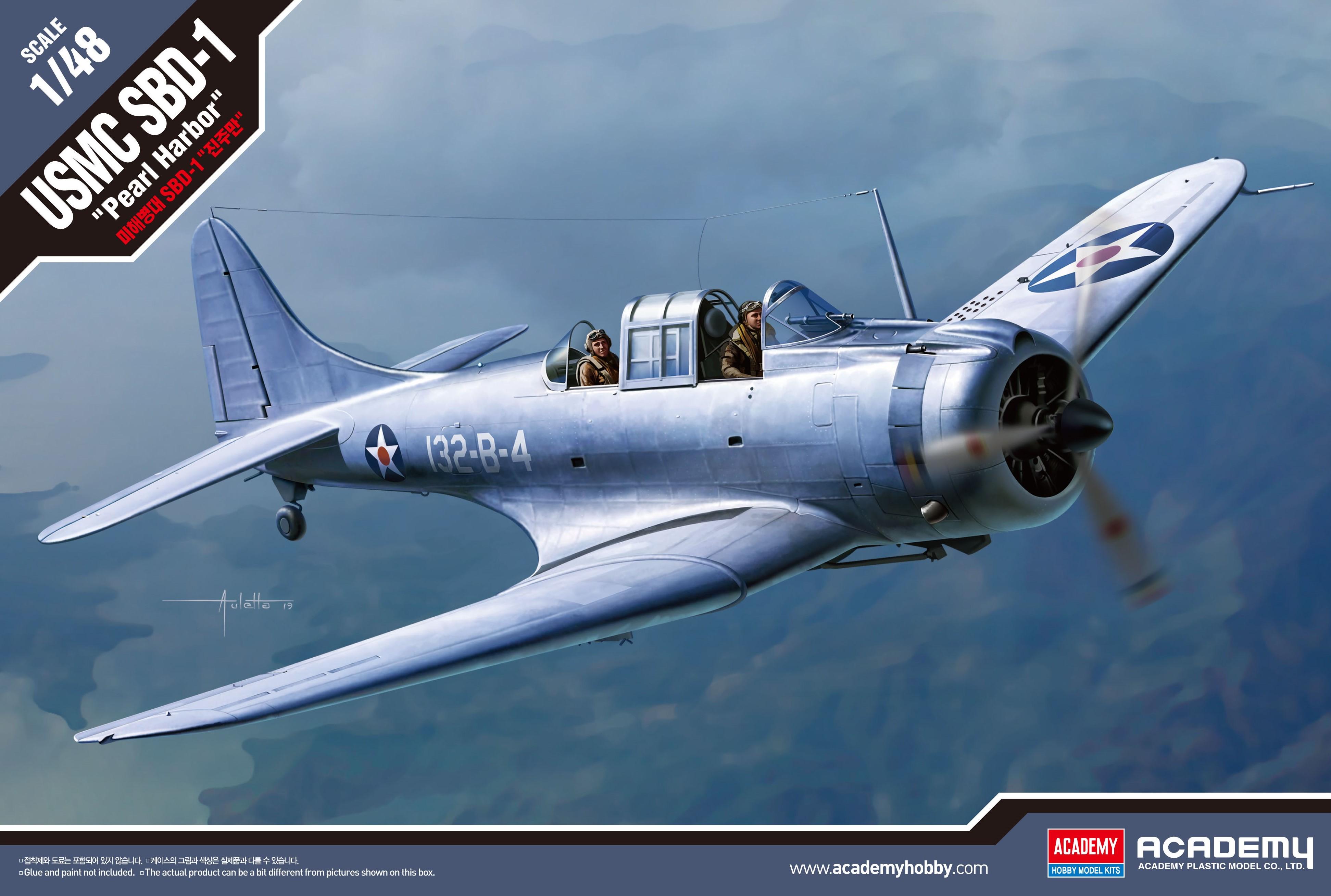 Збірна модель Academy USMC SBD-1 Pearl Harbor 1:48 (12331) - фото 1