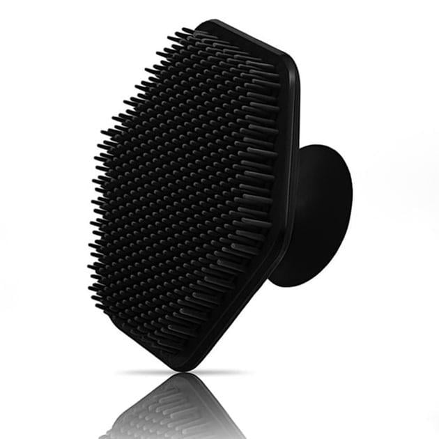 Щетка для лица массажная силиконовая для глубокого очищения пор и мягкого пилинга Черный (29519511)