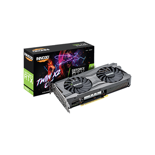 Відеокарта Inno3D TWINN X2 OC NVIDIA GeForce RTX 3060 8 Гб 15000 MHz Grey (N30602-08D6X-11902130) - фото 3 Відеокарта Inno3D TWINN X2 OC NVIDIA GeForce RTX 3060 8 Гб 15000 MHz Grey (N30602-08D6X-11902130) - фото 3