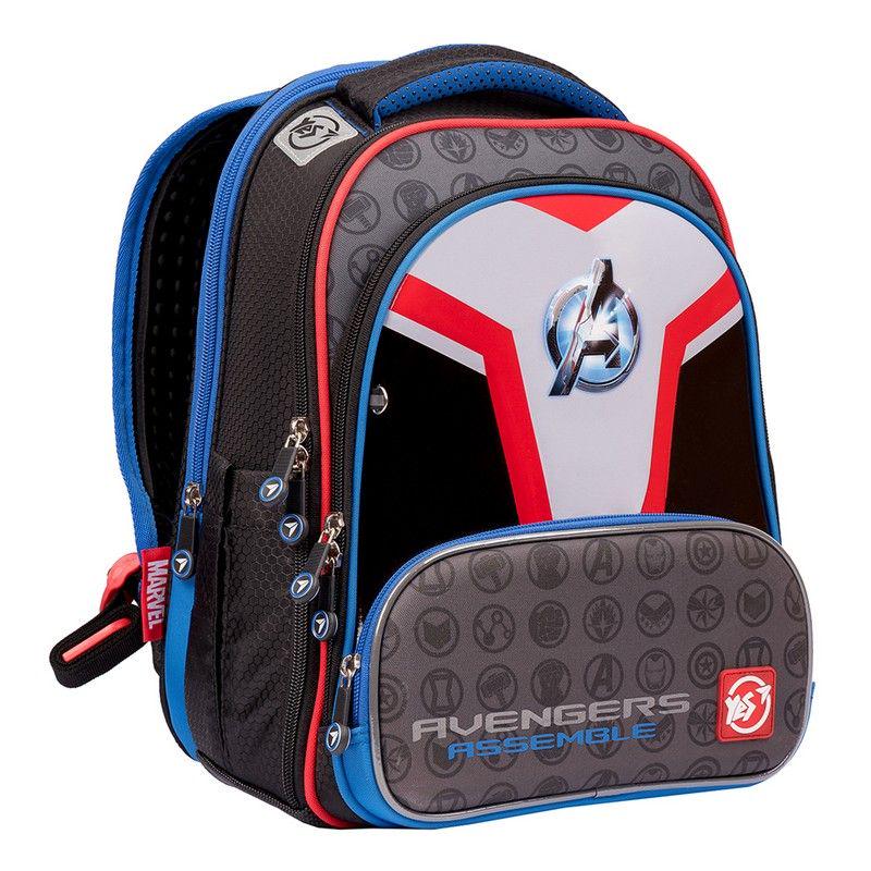 Рюкзак каркасный школьный YES S-30 JUNO ULTRA Premium Marvel. Avengers 36х27х18 см (557364)