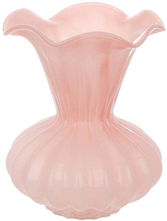 Ваза стеклянная Monika для цветов 14х17 см Нежно-розовый Ваза стеклянная Monika для цветов 14х17 см Нежно-розовый