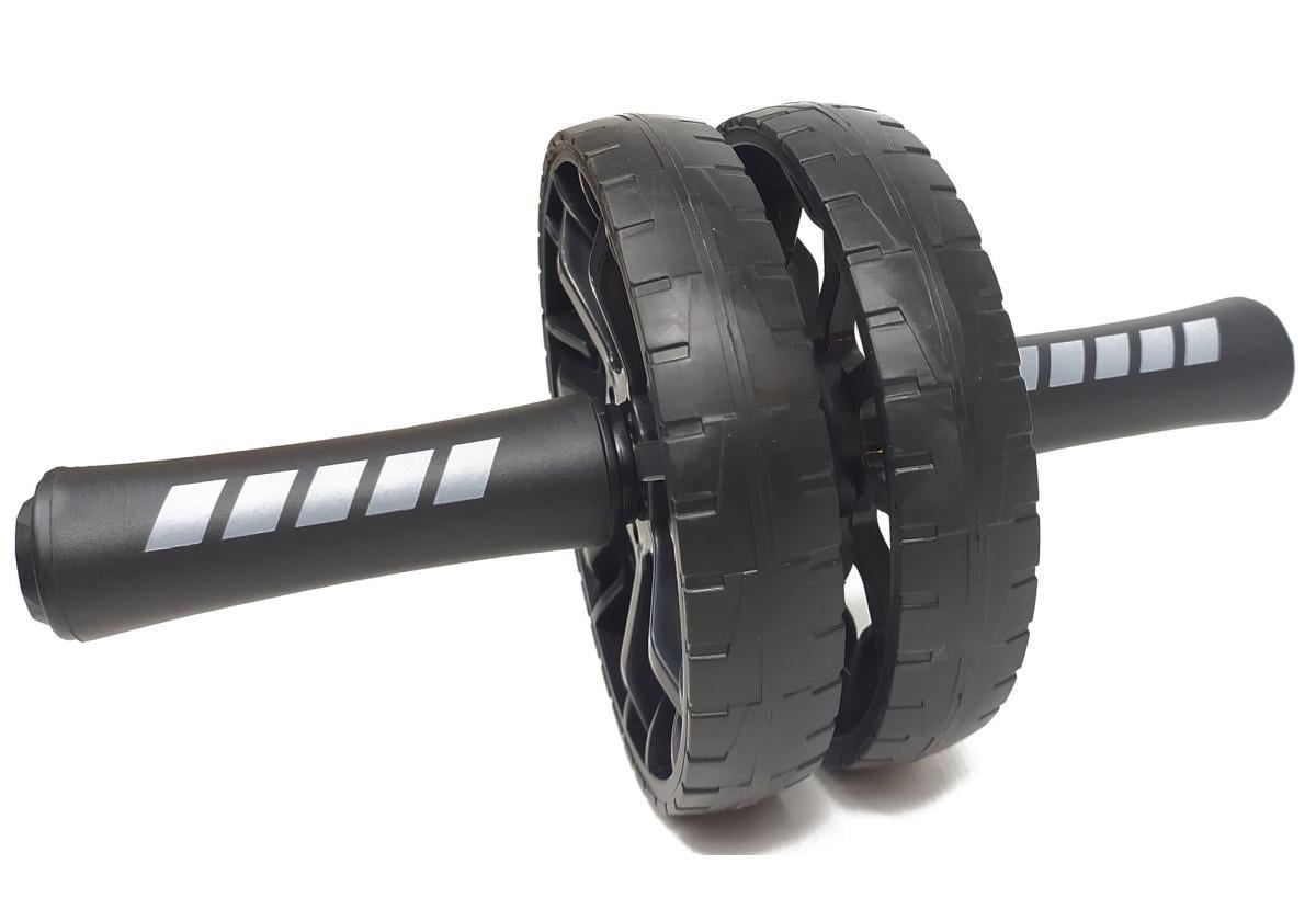 Ролик для пресса EasyFit BLM двойной Черный (EF-1356) Ролик для пресса EasyFit BLM двойной Черный (EF-1356)