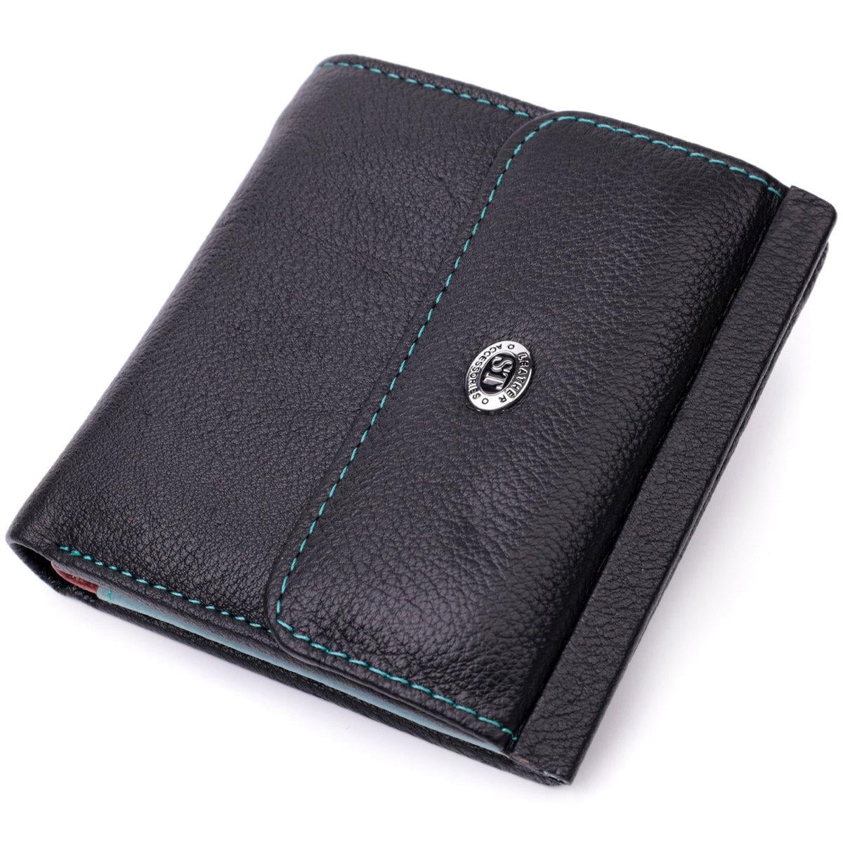Кошелек женский ST Leather 19500 из натуральной кожи Черный (168-136-19500) Кошелек женский ST Leather 19500 из натуральной кожи Черный (168-136-19500)