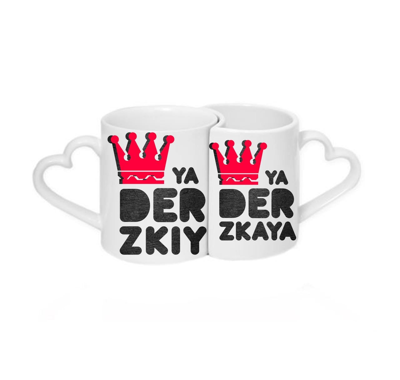 Парные чашки Ya derzkiy Ya derzkaya Белый (ПЧ061)