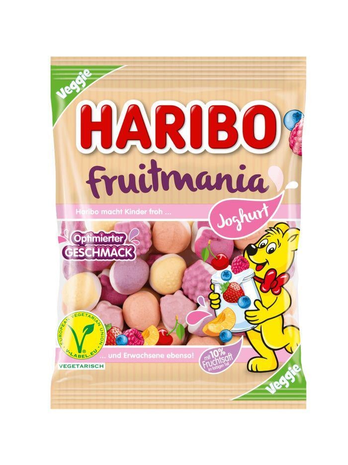 Жевательные конфеты Haribo Fruitmania Joghurt с йогуртом и фруктами 160 г