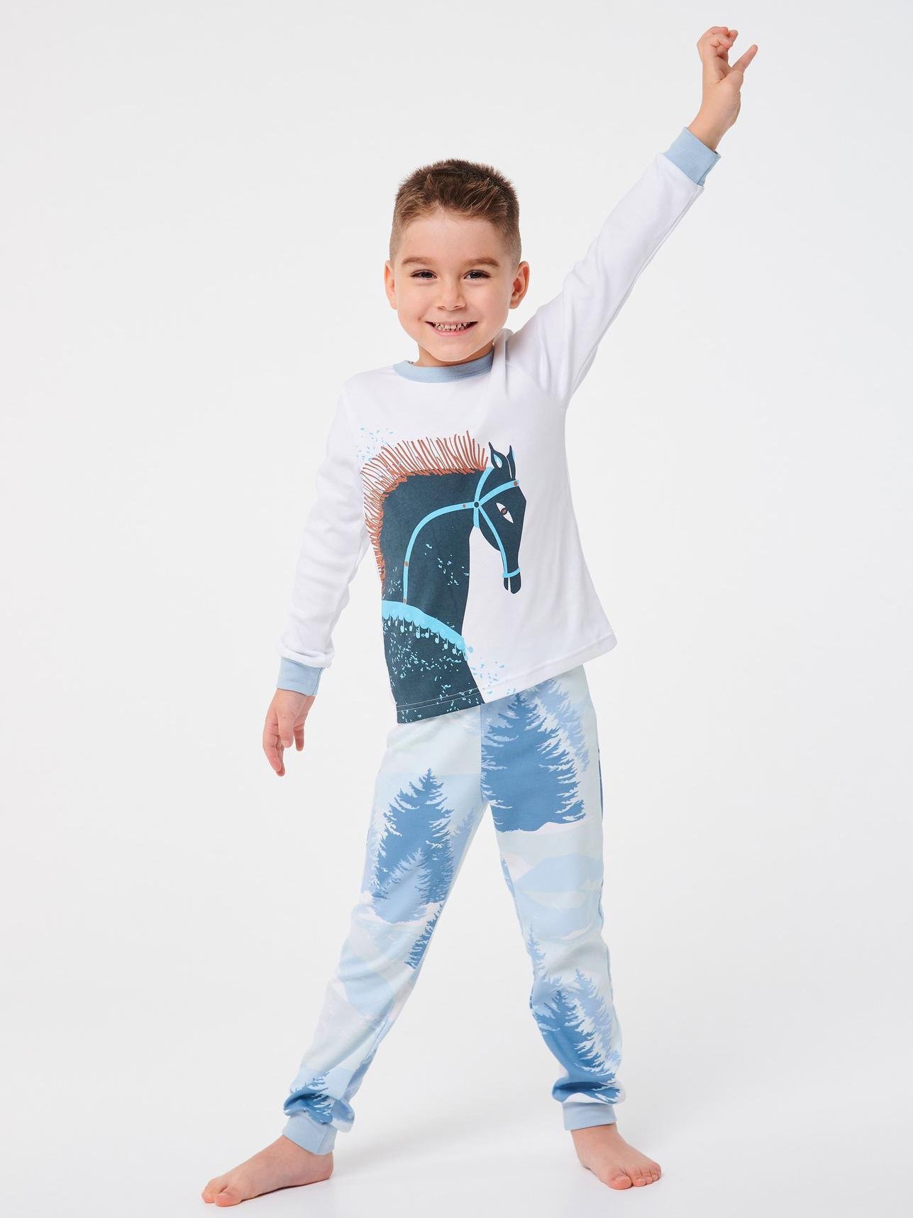 Пижама Smil 86 см Белый рисунок (104511)