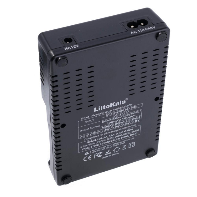 Зарядний пристрій універсальний LiitoKala Lii-PD4 для акумуляторів АА/ААА/18650/26650/21700 Li-Ion/LiFePO4/NiCd/NiMH (Lii-PD4) - фото 6 Зарядний пристрій універсальний LiitoKala Lii-PD4 для акумуляторів АА/ААА/18650/26650/21700 Li-Ion/LiFePO4/NiCd/NiMH (Lii-PD4) - фото 6