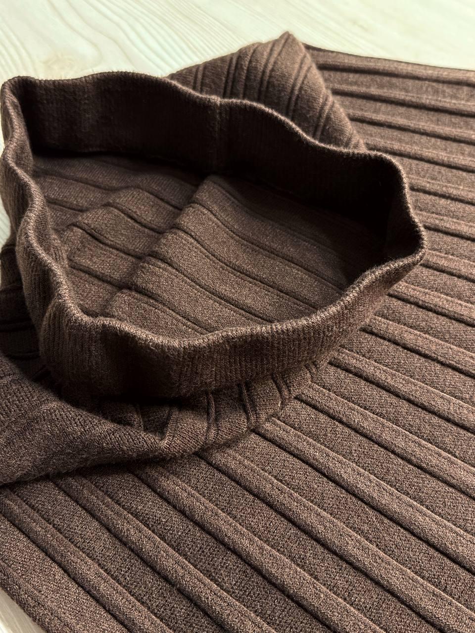 Юбка женская My fashion 8893 вязаная длинная макси плиссе трапеция OS Коричневый (5935) - фото 7 Юбка женская My fashion 8893 вязаная длинная макси плиссе трапеция OS Коричневый (5935) - фото 7