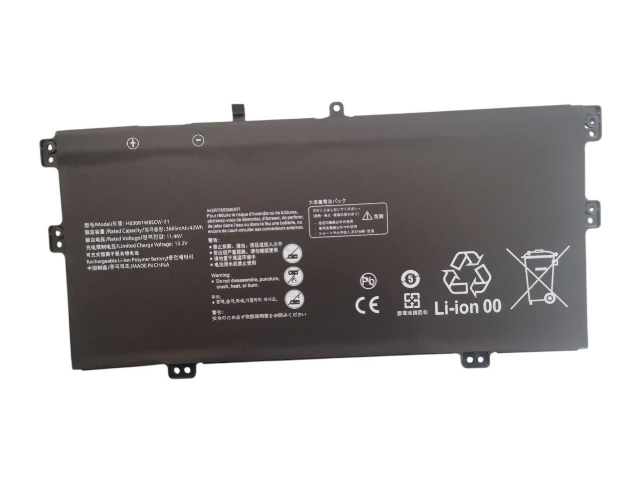 Аккумулятор для Huawei MateBook X EUL-W19P/HB30B1W8ECW-31 3665 mAh 42Wh (000012016)