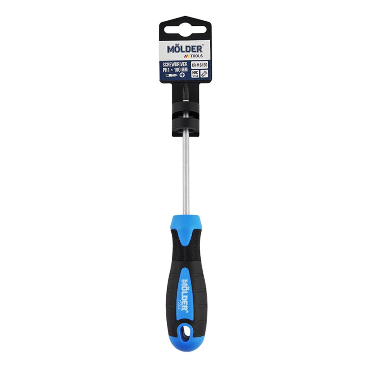 Отвертка крестовая Molder PH1x100 мм (1179)