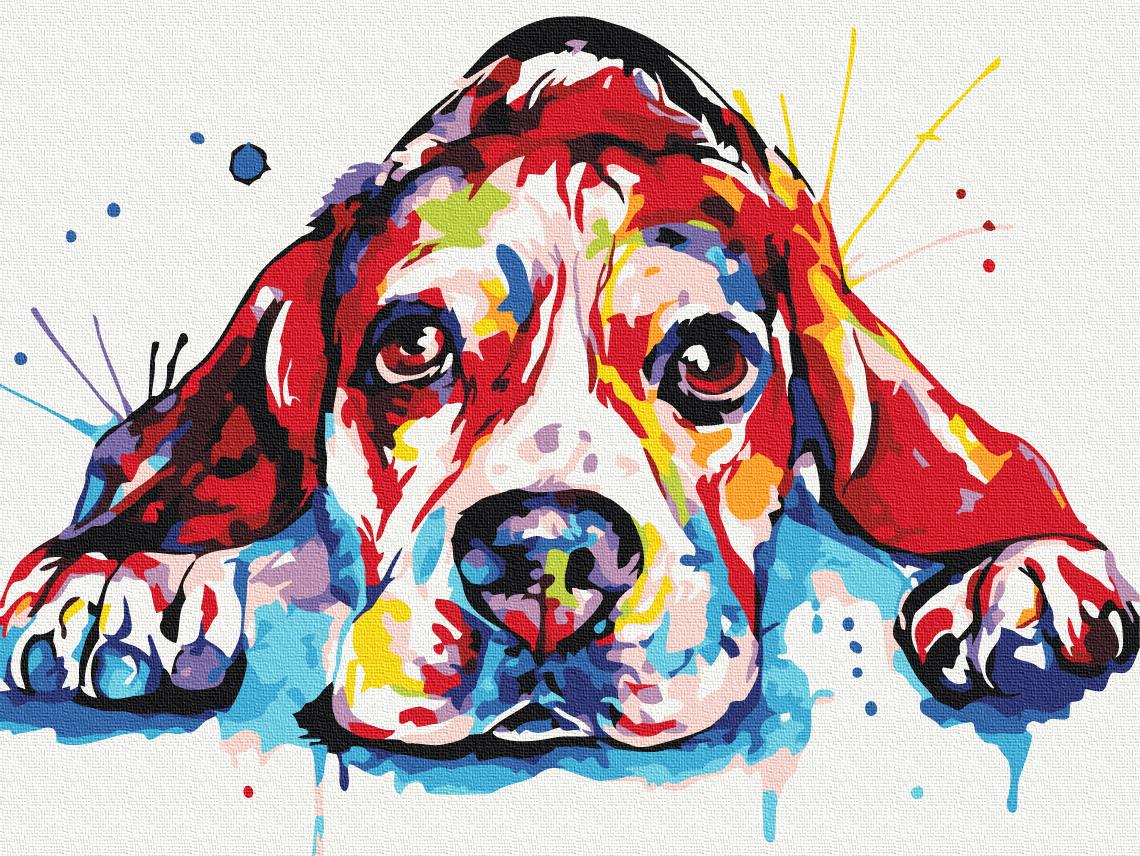 Картина по номерам Brushme Радужный любимец 30x40 см (RBS52198)