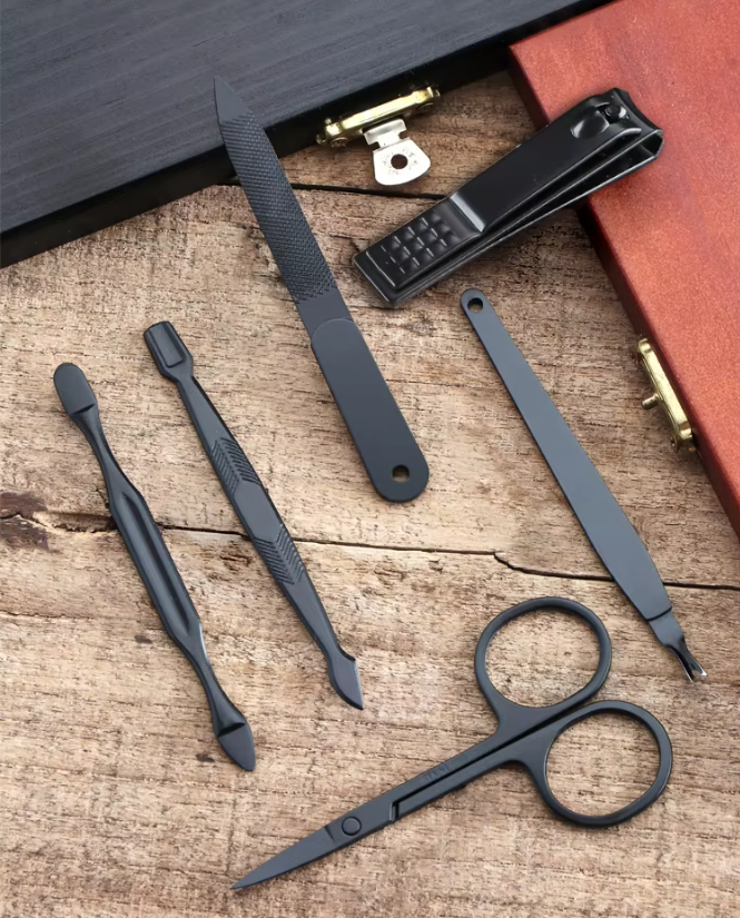 Набір інструментів для манікюру та педикюру 16 шт. Чорний - фото 7 Набір інструментів для манікюру та педикюру 16 шт. Чорний - фото 7