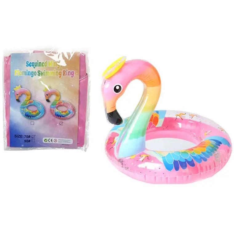 Надувной круг Фламинго 70 см Розовый (28443946) - фото 5 Надувной круг Фламинго 70 см Розовый (28443946) - фото 5