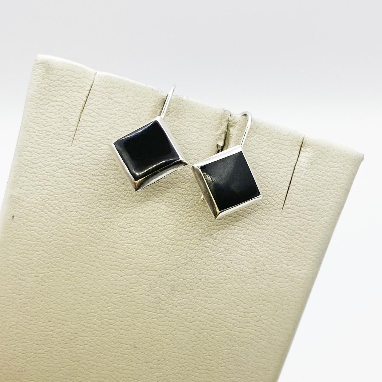 Серьги серебряные с агатом 1,04 г (2288524600)