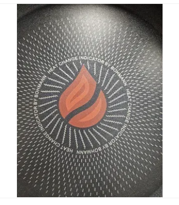 Сковорода з індикатором нагрівання Bohmann для індукційної плити з антипригарним покриттям 20 см (BH 1011-20) - фото 3