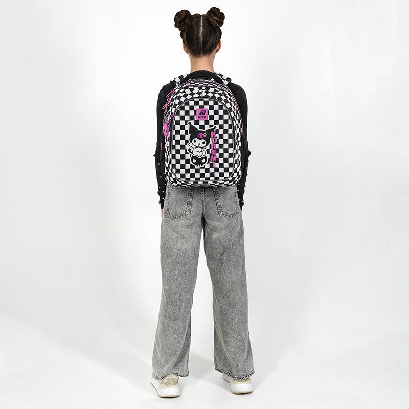 Школьный рюкзак KITE Education teens HK25-8001M Kuromi с ортопедической спинкой (995345) - фото 14 Школьный рюкзак KITE Education teens HK25-8001M Kuromi с ортопедической спинкой (995345) - фото 14