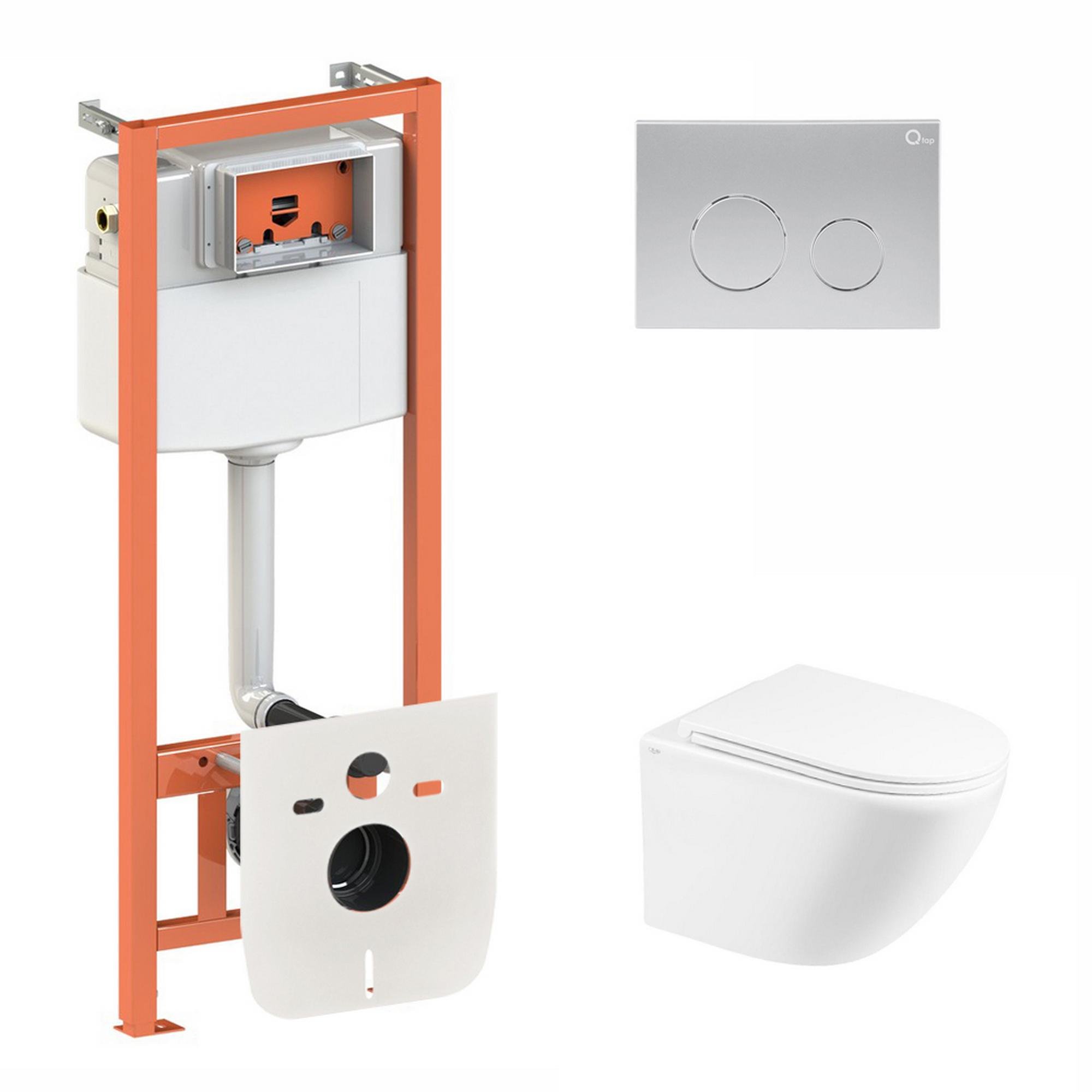 Комплект інсталяції Q-tap Nest QT1333046ENRW0133M425M11111SAT з унітазом і кнопкою Сатин (75839) Комплект інсталяції Q-tap Nest QT1333046ENRW0133M425M11111SAT з унітазом і кнопкою Сатин (75839)