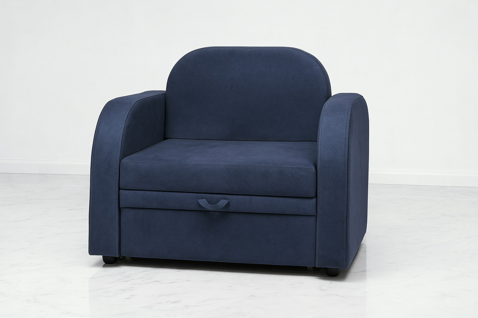 Крісло-диван м'яке розкладне Tobi Sho Дрім велюр Mars 1140х850х730 мм 10/Синій - фото 4