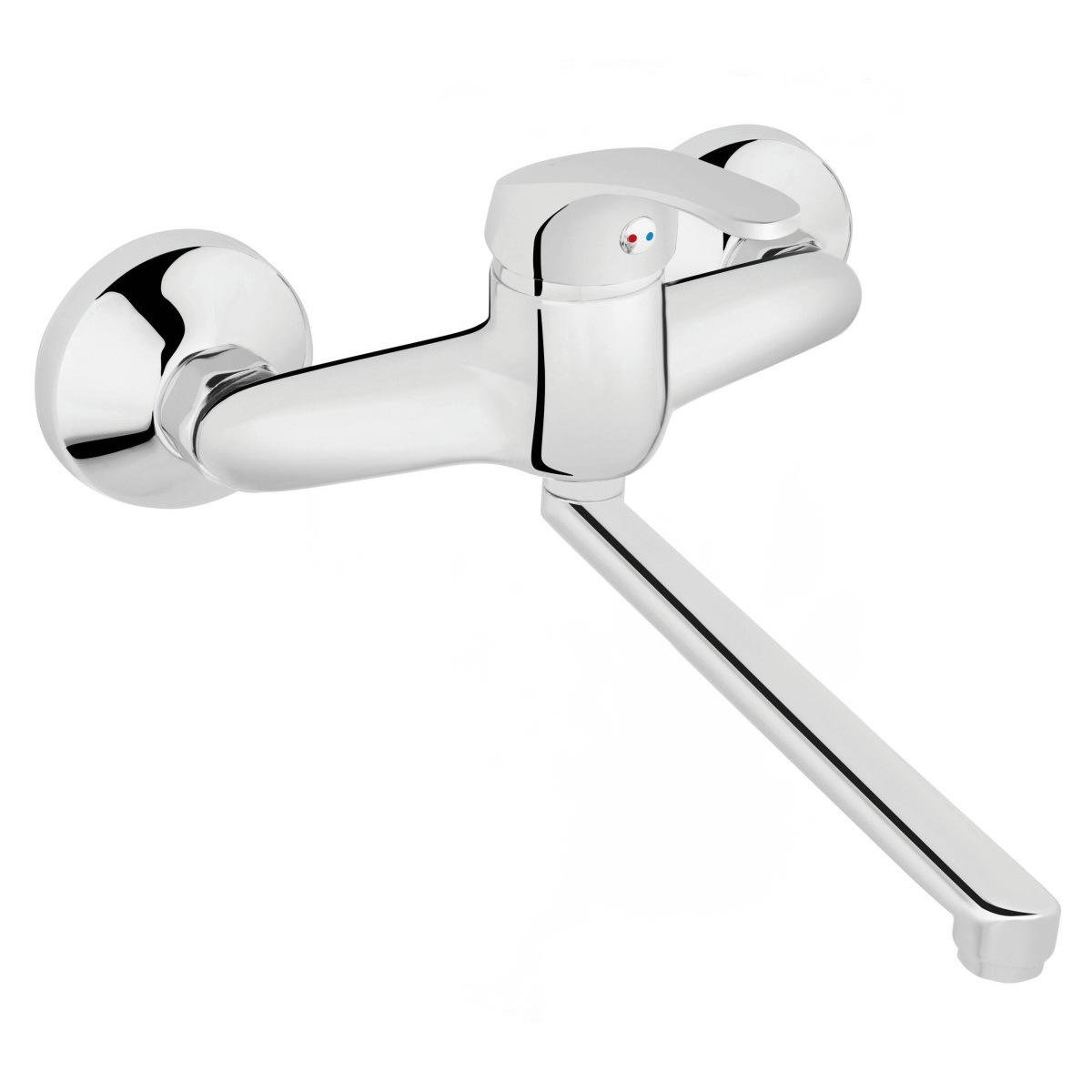 Смеситель для кухни Ferro Basic BBC5 настенный однорычажный Хром (175053)