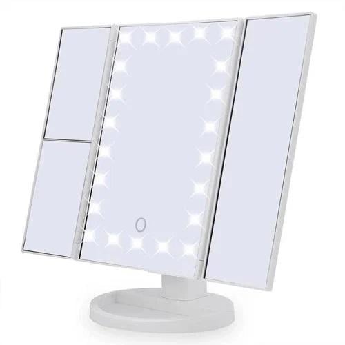 Дзеркало для макіяжу Superstar Magnifying Mirror з потрійним LED підсвічуванням (MG-00576)