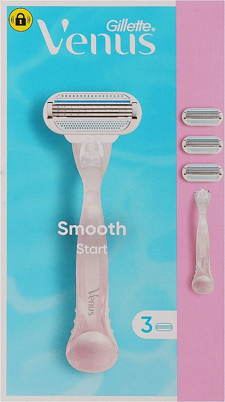 Станок для гоління жіночий Gillette Venus Smooth START та 5 катриджів