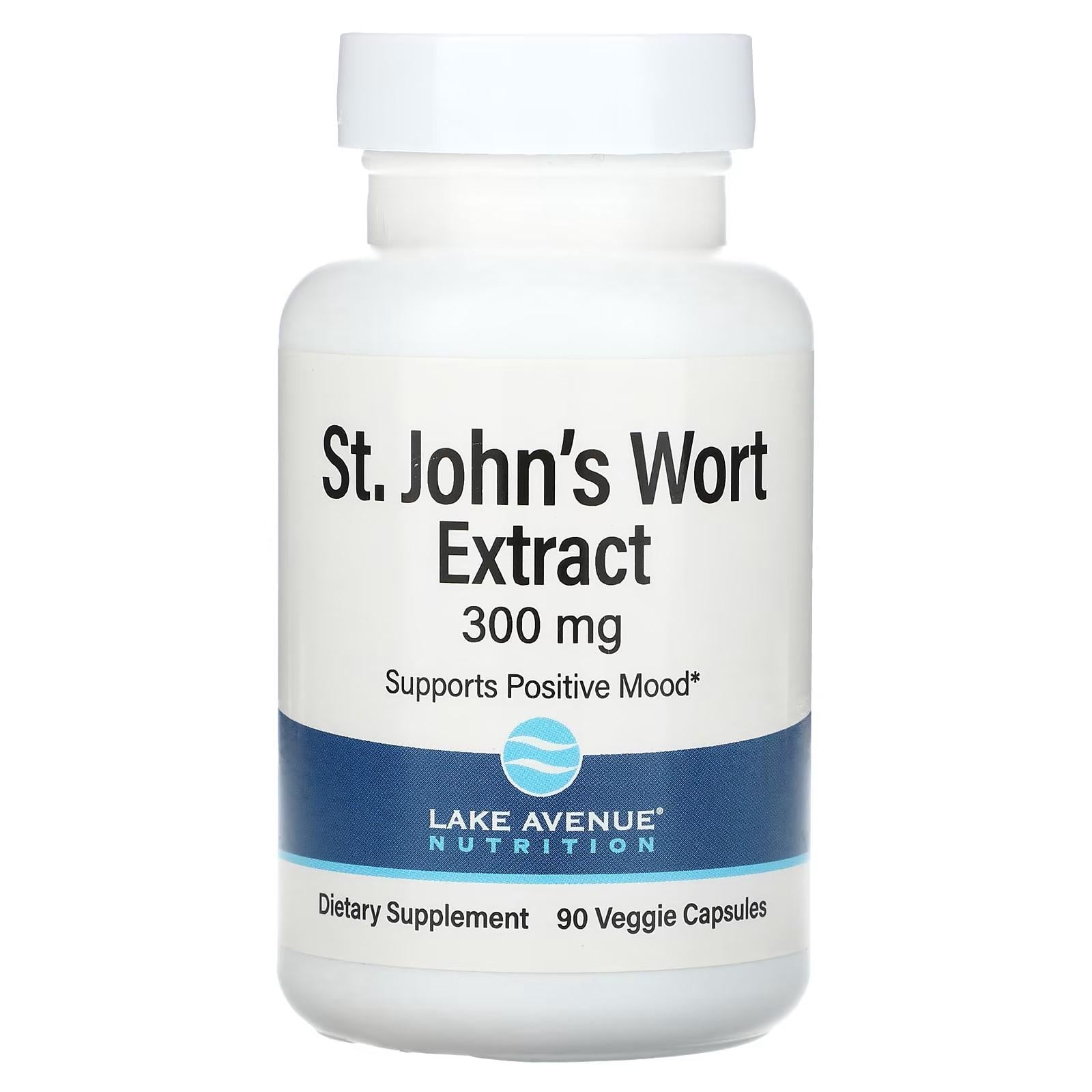 Экстракт зверобоя Lake Avenue Nutrition St. John's Wort Extract 300 mg 90 капсул