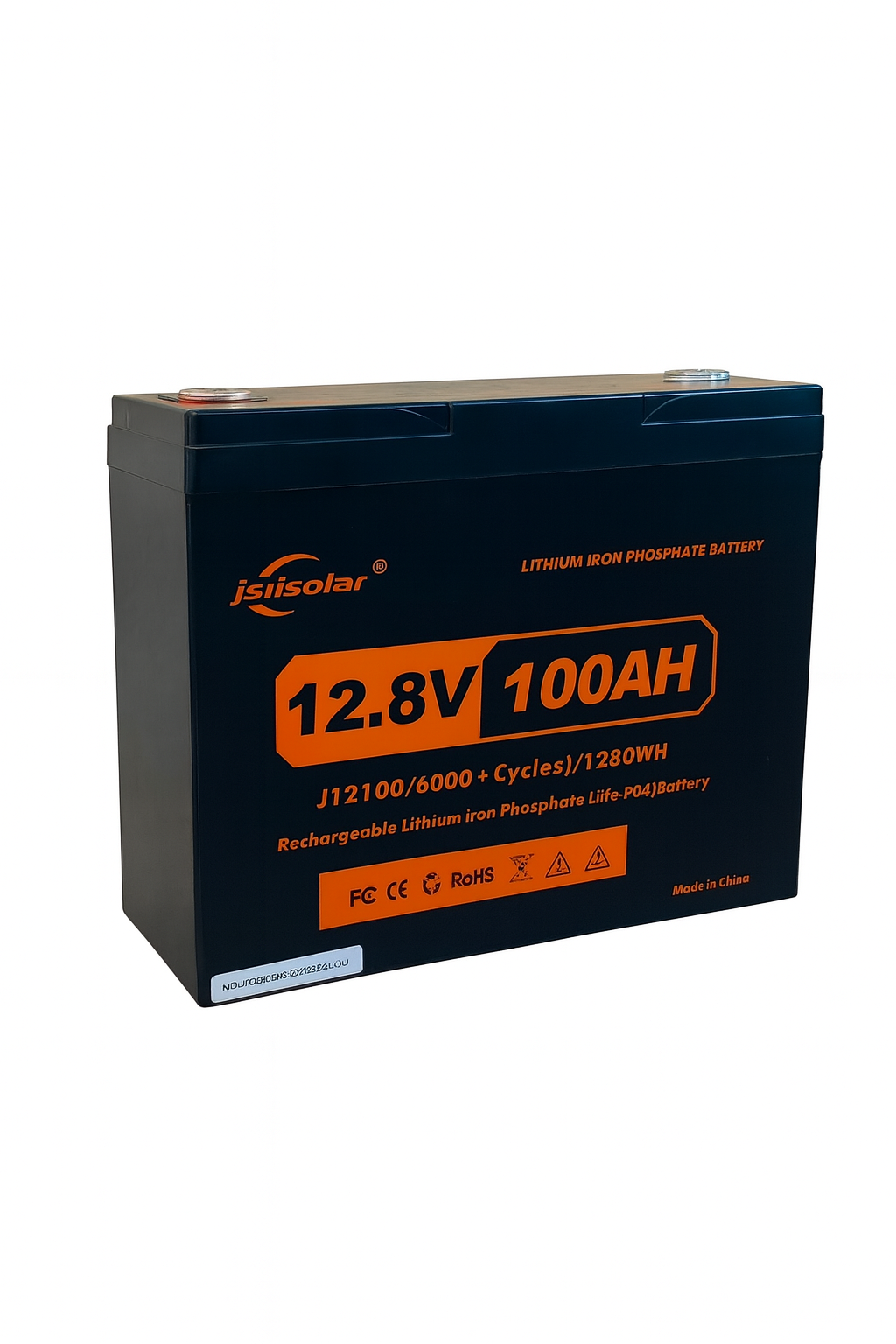 Аккумулятор J12100 LiFePO4 12,8V 100Ah 1,28 кВт BMS с экраном Bluetoouth OX
